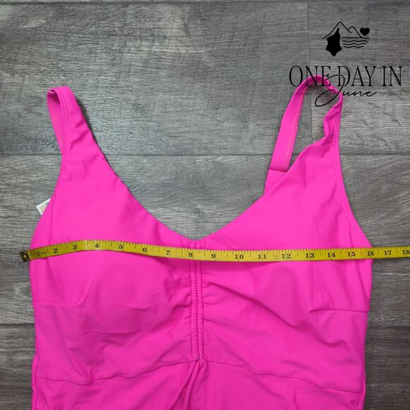 B2Prity Ruched Front One Piece Swimdress Swimsuit Size XL - Picture 3 of 5